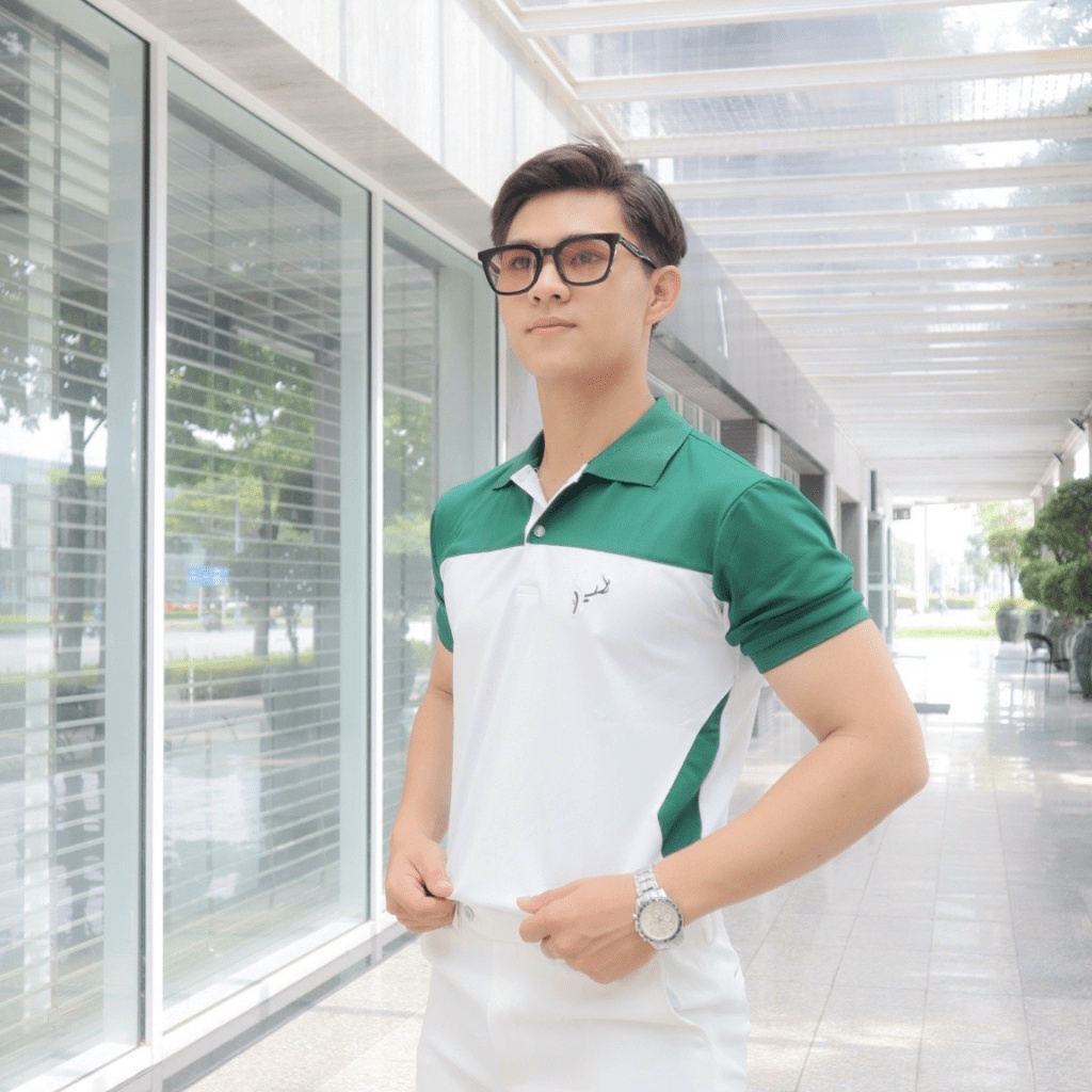 Áo Thun Nam Polo Cổ Trụ Chất Cotton Thám Hút Tốt Phối Màu Sang Trọng Trẻ Trung Đủ Size Lịch Lãm NEW UNISEX