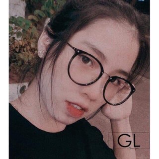 Kính thời trang 2 màu đen trắng