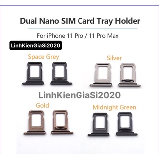 Khay sim 11/11pro/11promax loại 2 sim hàng mới
