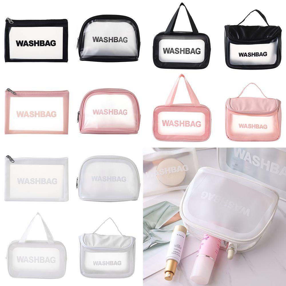 ❈BEAUTY❈ Transparent Multifunction Bags Wash Bags Travel Organizer Cosmetic Bag Make Up Pouch Beauty Case Storge Bags Beautician Cosmetic Holder PVC High Quality Clear Makeup Cases/Multicolor