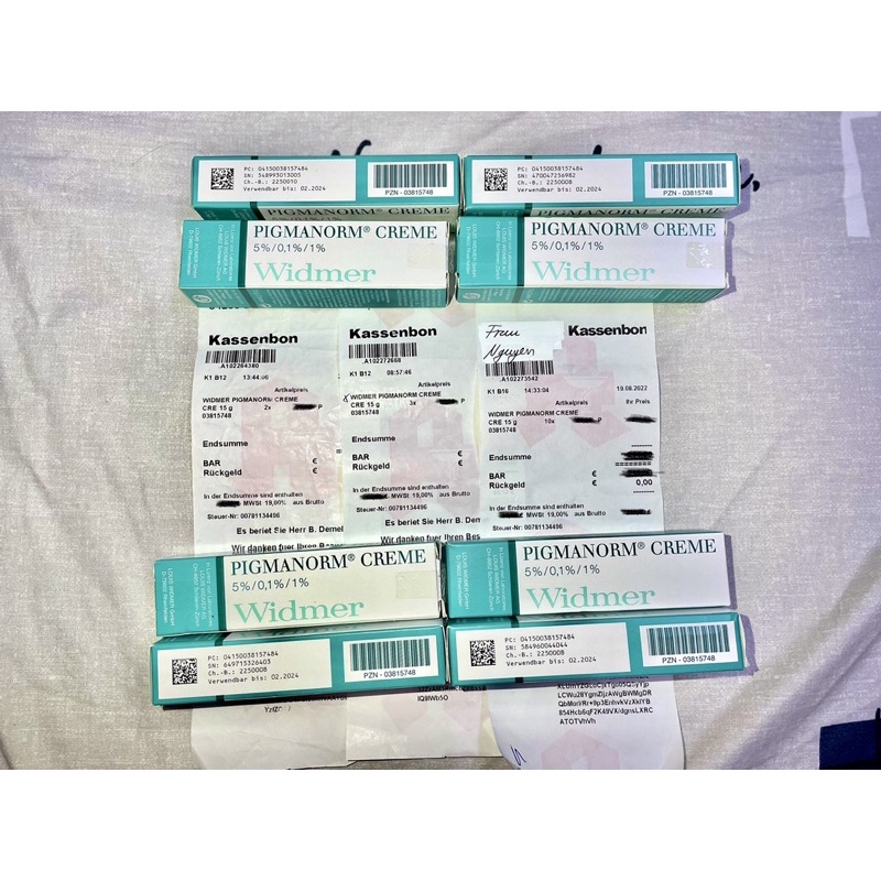 Kem Nám Pigmanorm Creme Widmer Của Đức đủ bill