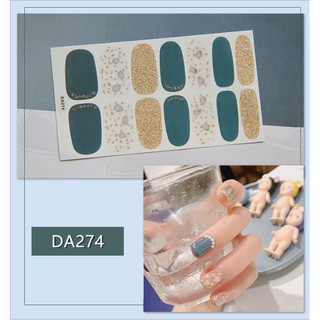 Combo 4 miếng dán móng 3D - mẫu ngẫu nhiên