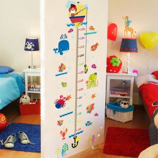 DECAL DÁN TƯỜNG THƯỚC ĐO ĐẠI DƯƠNG
