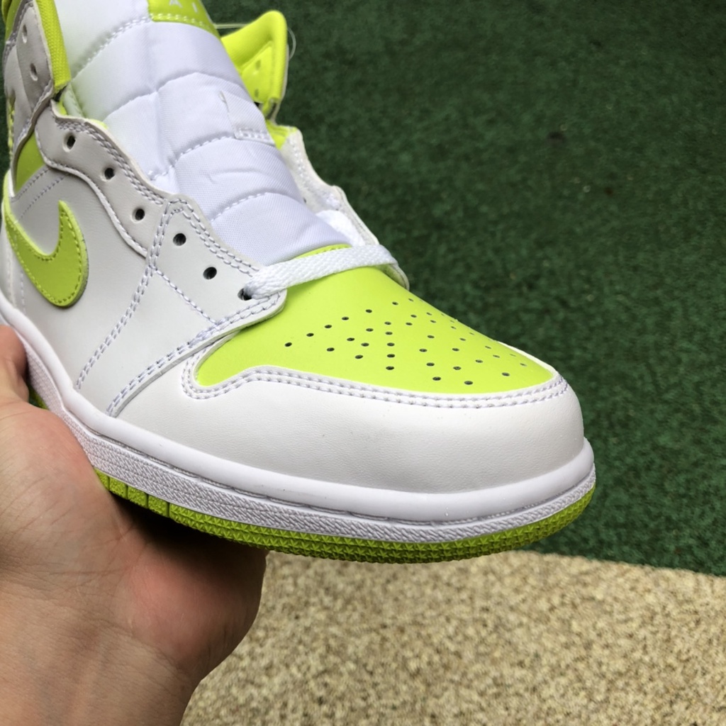 Giày Air Jordan 1 Mid " White Lime "