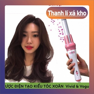 Máy Uốn Tóc, Lược Điện Làm Xoăn Tóc 360 Độ Vivid & Vogua Chuyên Nghiệp, Giúp Chị Em Tạo Được Những Kiểu Như Ý
