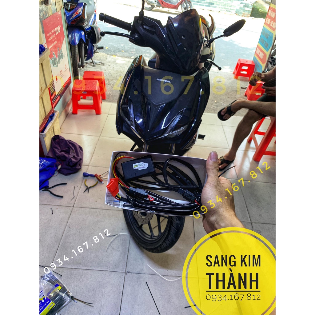 Mạch AUTO PASSING Bật Tắt Đèn Xe WINNER X và Đèn BI CẦU MINI  Tích Hợp Trên Nút Passing Sh