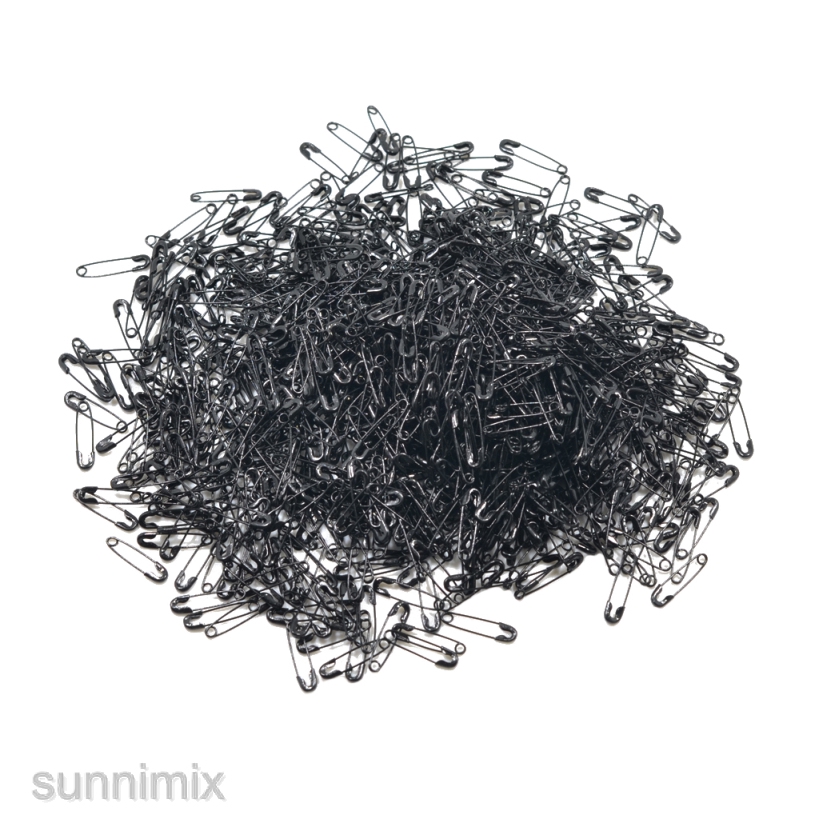 Set 1000 Ghim Cài Áo Mini 19mm Màu Đen Tiện Dụng