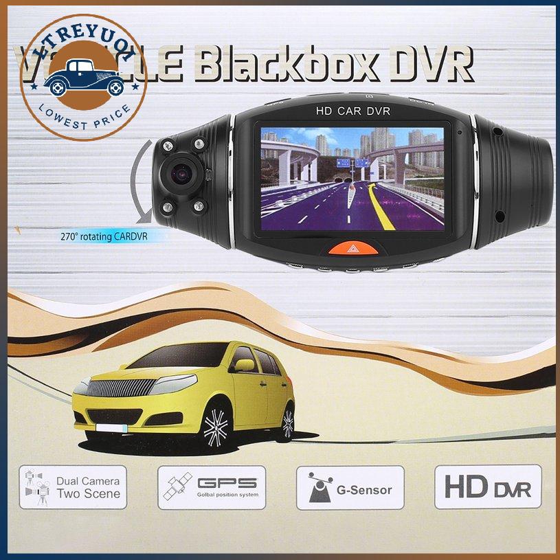 Máy Quay Hành Trình Cho Xe Hơi, Ống Kính Kép, Màn Hình 2.7inch, Hỗ Trợ Định Vị Gps 1080p | BigBuy360 - bigbuy360.vn