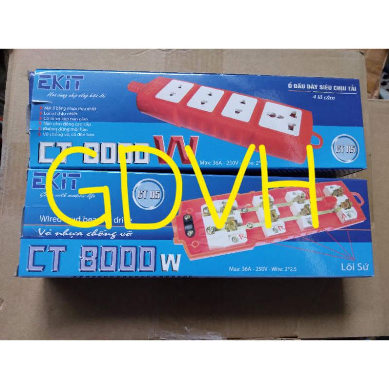 Ổ cắm điện lõi sứ chống cháy SOPOKA 6000W siêu chịu tải