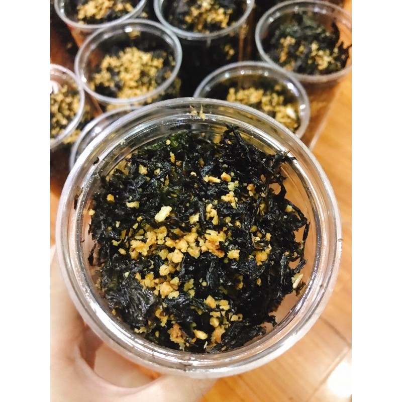 Rong biển cháy tỏi 200g đồ ăn vặt Hà Nội vừa ngon vừa rẻ 1996 Food