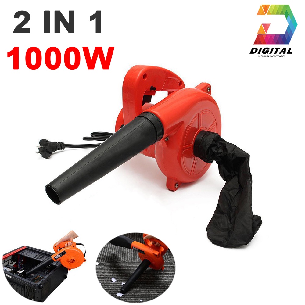 Máy Thổi Bụi &amp; Hút Bụi Đa Năng 2 in 1 Công Suất 1000W Electric Blower