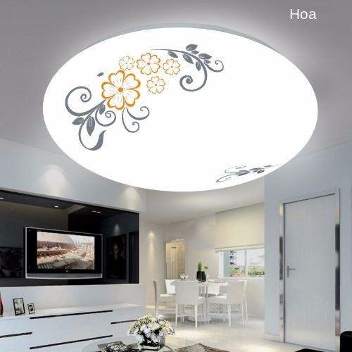 ☄✗đèn led âm trần phòng khách ngủ tiết kiệm năng lượng ban công hiện đại tối giản màu sắc bóng điều khiển từ xa