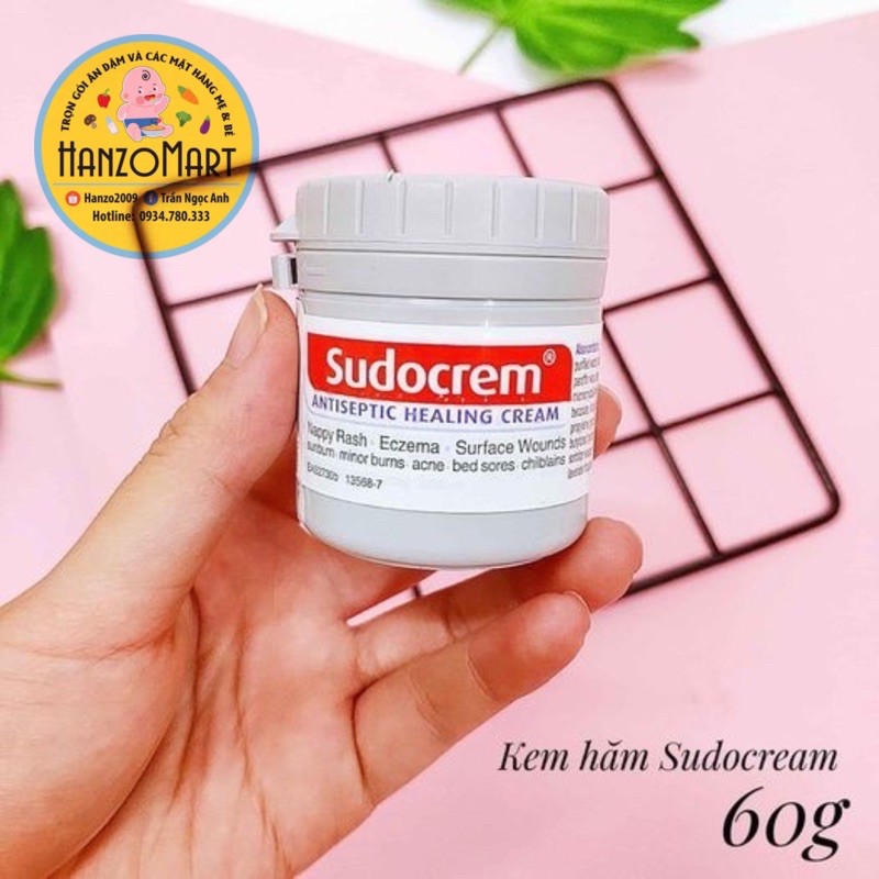 Sudocrem [UK] Kem Hỗ Trợ Trị Hăm Tã Cho Trẻ Từ Sơ Sinh, 60g