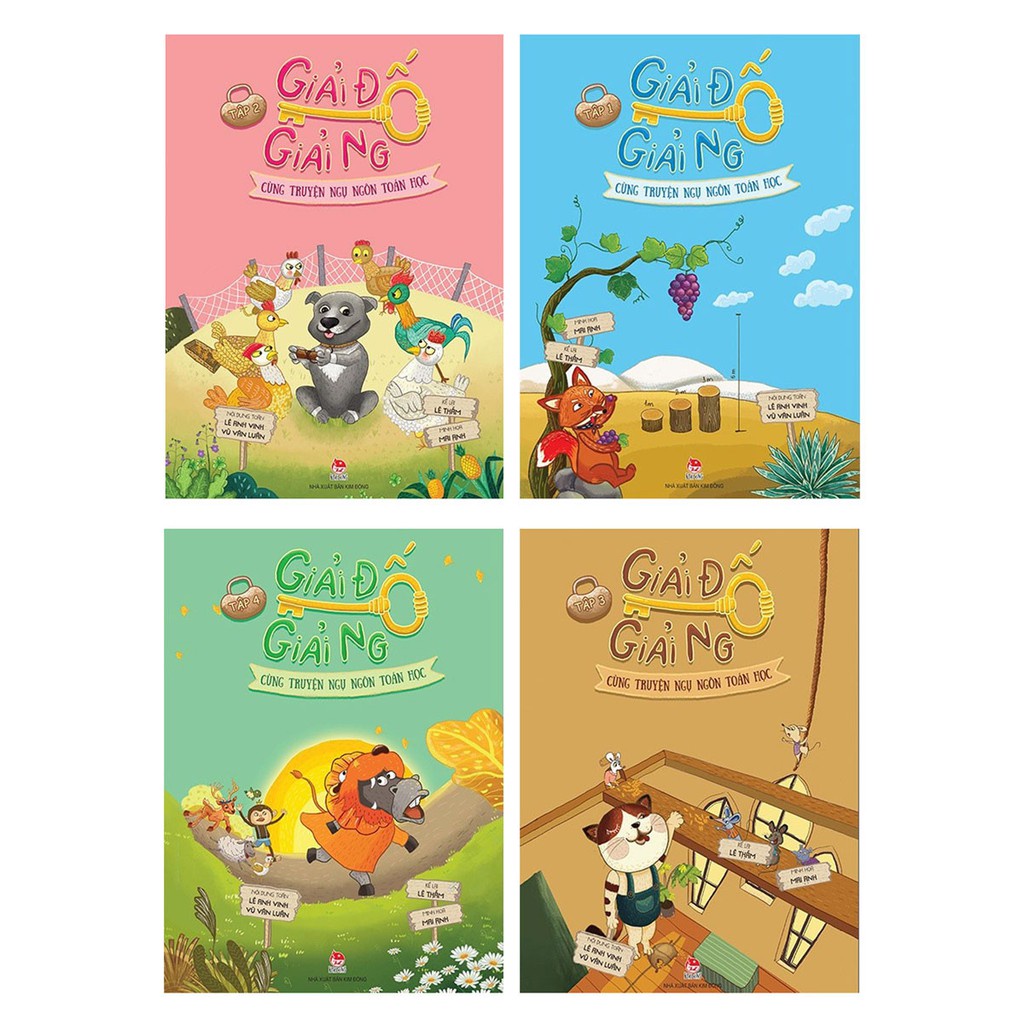 Sách Kim Đồng - Combo Giải Đố Giải Ngố Cùng Truyện Ngụ Ngôn Toán Học