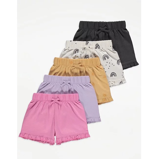 Set 5 quần short màu sắc George
