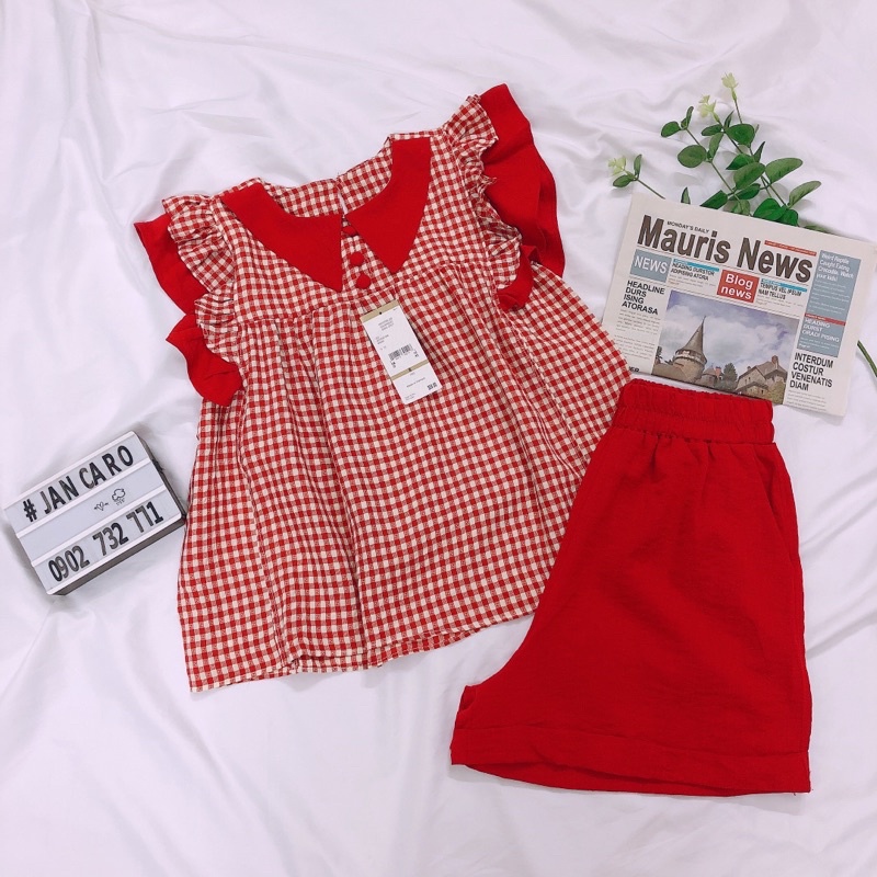 Set Bộ Mặc Nhà Đồ Bộ Lẻ Tay Cánh Tiên Dễ Thương Có Thể Mặc Rời - Jancaroshop