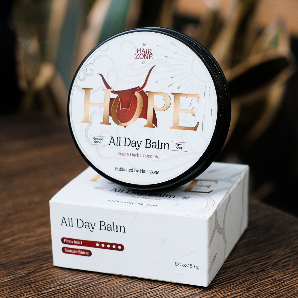 [HOPE]] Sáp vuốt tóc nam ALL DAY BALM - HOPE Edition 2020 by Hairzone 2Oz 56g wax tạo kiểu tóc