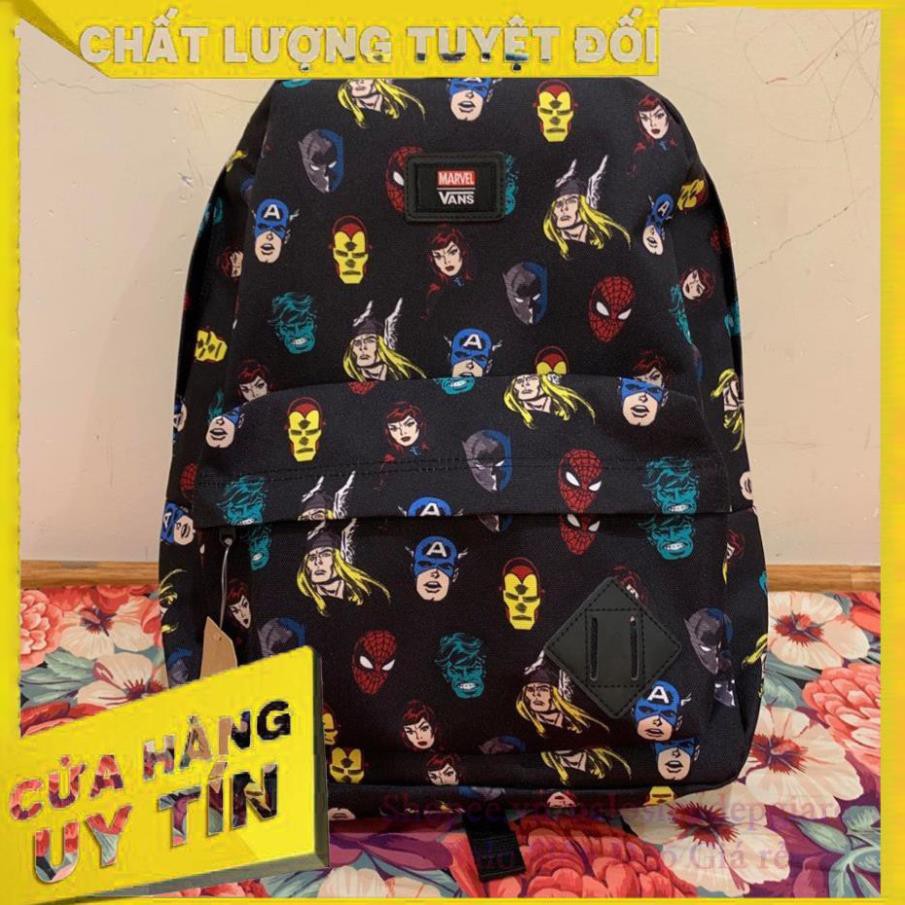 Balo Vans Marvel Head - Black SIÊU ĐẸP XUBL111