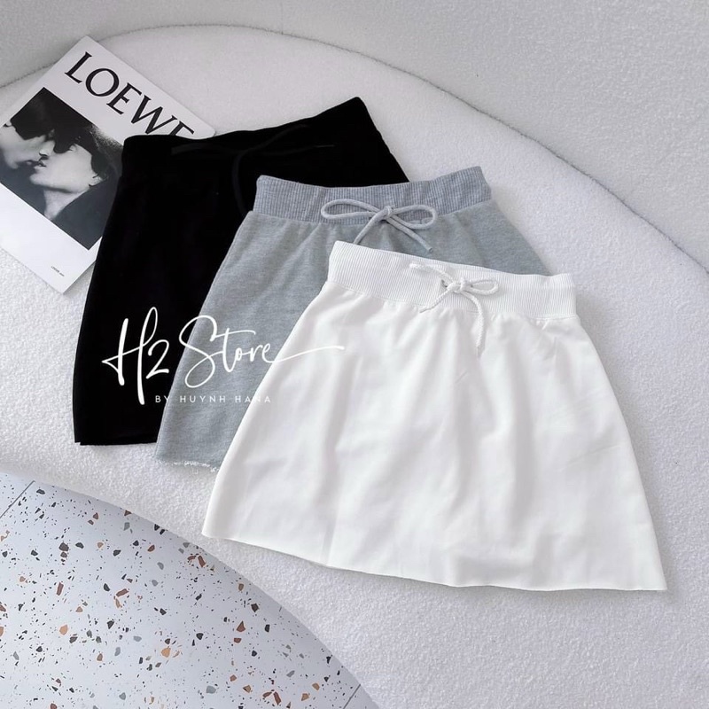 VÁY CHỮ A VẢI DA CÁ - UK alohashop91