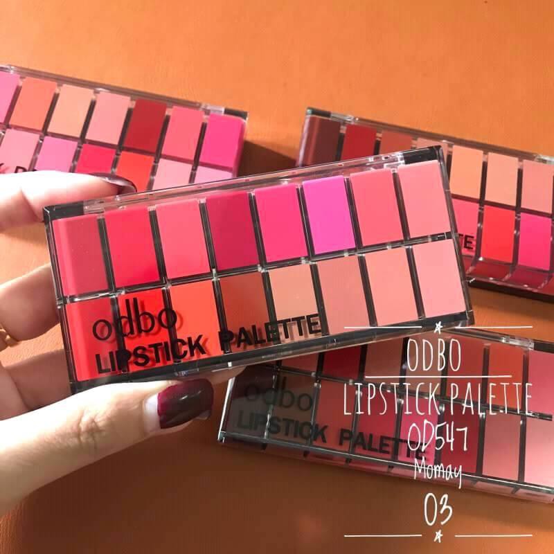 SET SON 16 Ô ODBO LIPSTICK PALETTE (OD547)