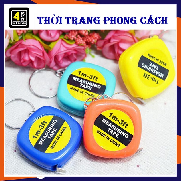 Thước Cuộn Mini ( 1M ) - Thước Đo Móc Khóa