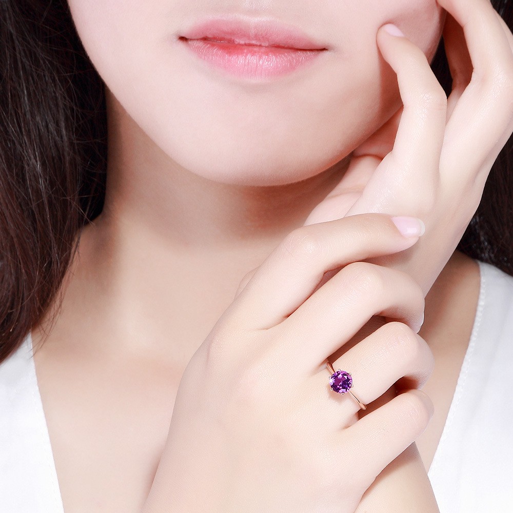 Nhẫn Mạ Vàng Hồng Đính Đá Thời Trang Cho Nữ