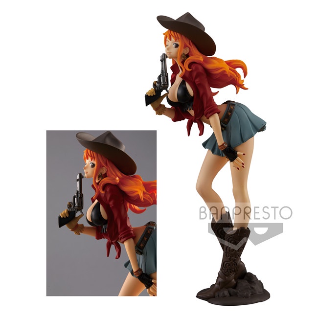 Mô Hình Nhân Vật Hoạt Hình one piece 18cm Mô Hình Nhân Vật Luffy Cowboy Zoro Luffy Nami Trong One Piece