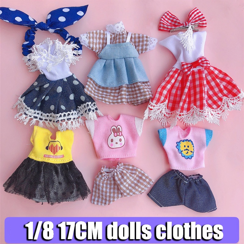 Đầm búp bê Barbie 16cm tỉ lệ 1/12 phong cách Nhật Bản và Hàn Quốc