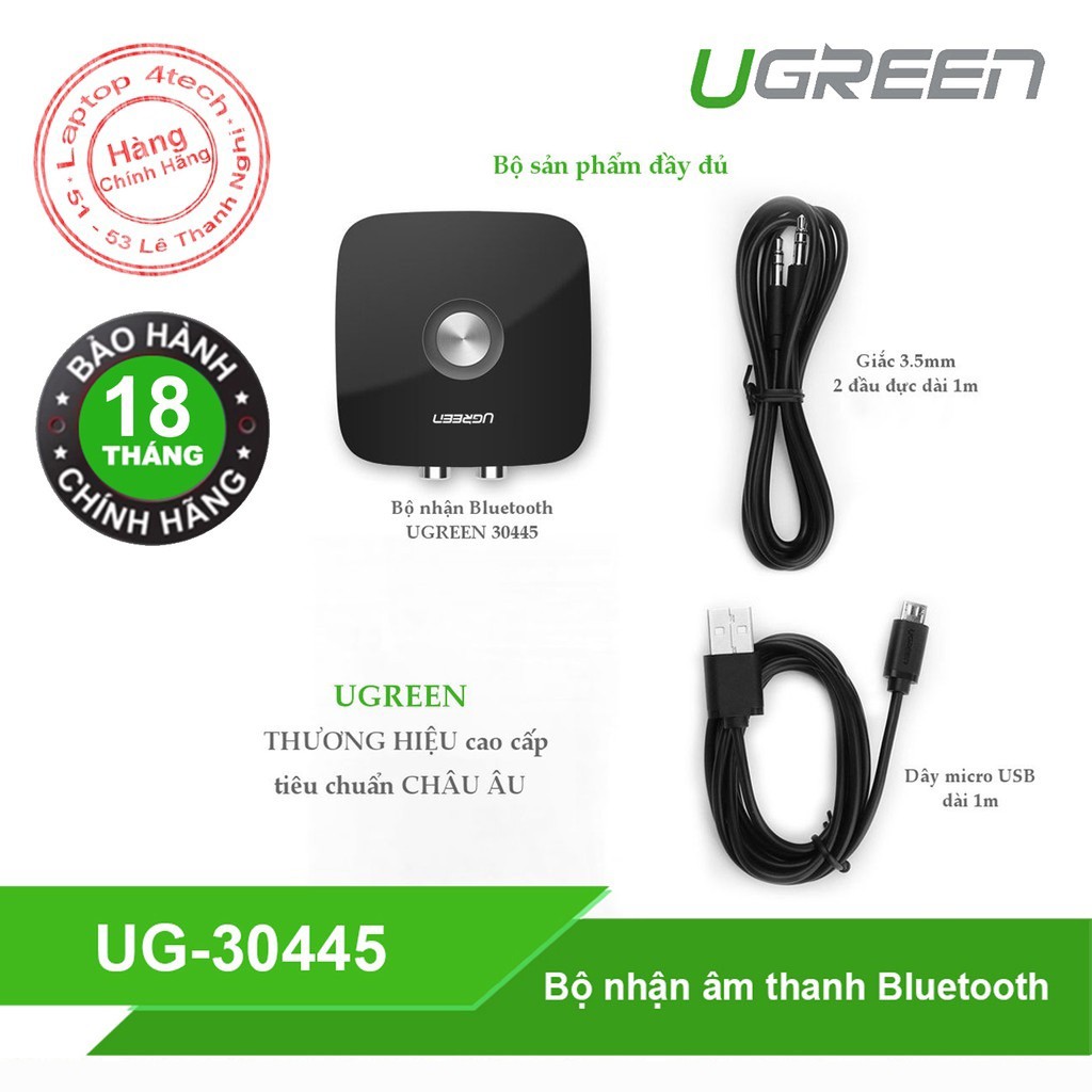 Thiết bị kết nối âm thanh bằng Bluetooth - Hàng Chính Hãng Ugreen 30445