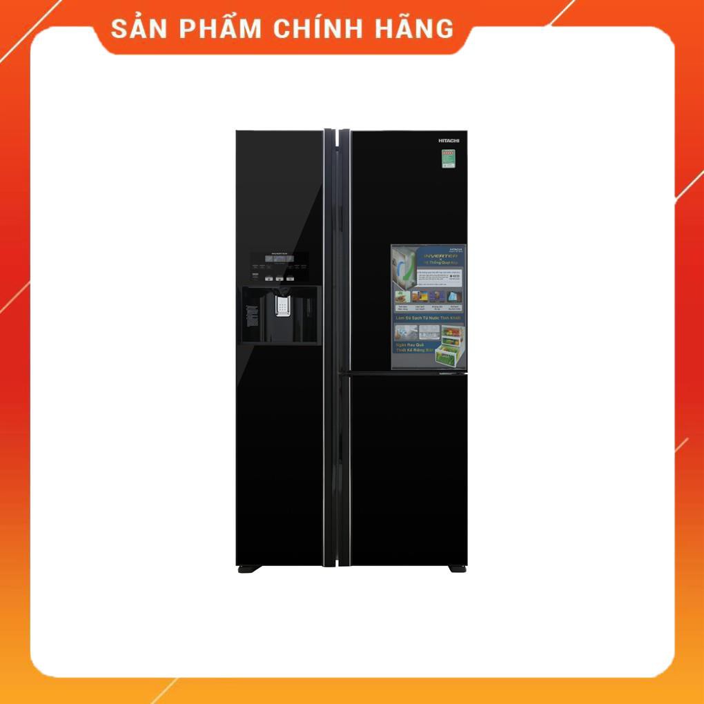 [ VẬN CHUYỂN MIỄN PHÍ KHU VỰC HÀ NỘI ] Tủ lạnh Hitachi Side by side 3 cửa màu đen R-FM800GPGV2(GBK) - [ Bmart247 ]