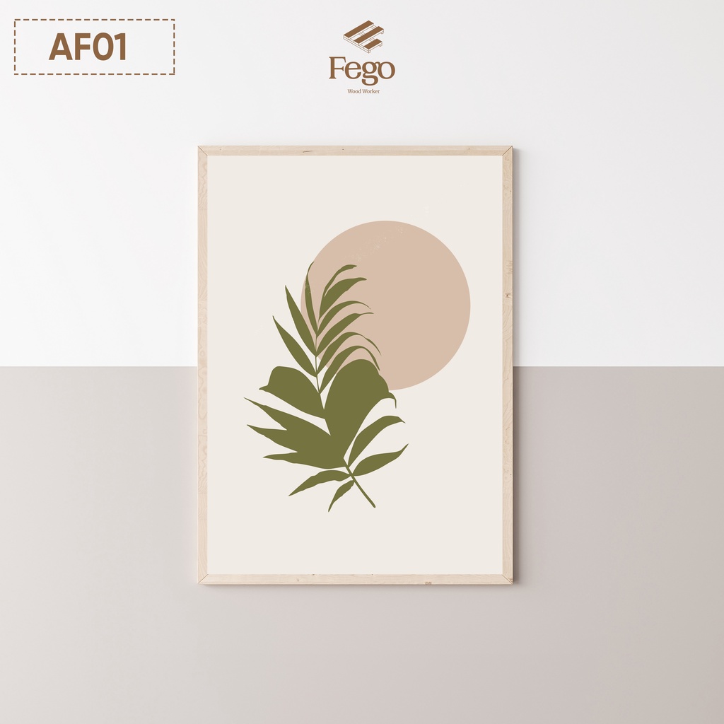 Tranh in decor treo tường FEGO size A4, A3, A5 phong cách hiện đại, đơn giản