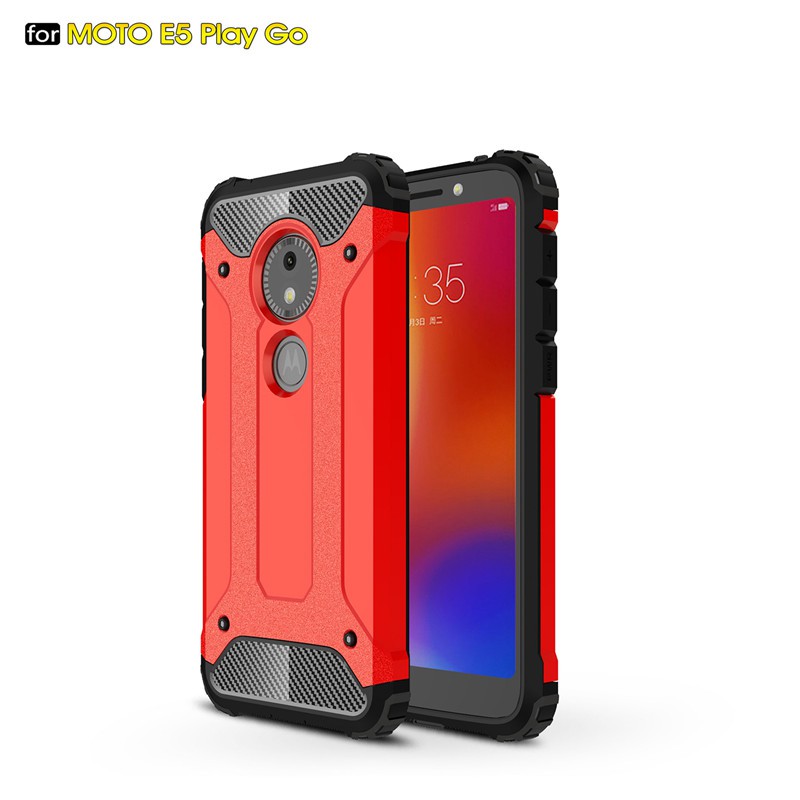 Ốp Điện Thoại Cứng Kiểu Áo Giáp Chống Sốc Cho Motorola Moto E5 Play Go