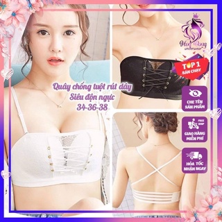 Áo Ngực Quây Không Dây Rút Dây Siêu Chống Tuột - Nâng Bàn Tay 3,5CM - siêu đẩy tạo khe,mặc đầm 2 dây hoàn hảo