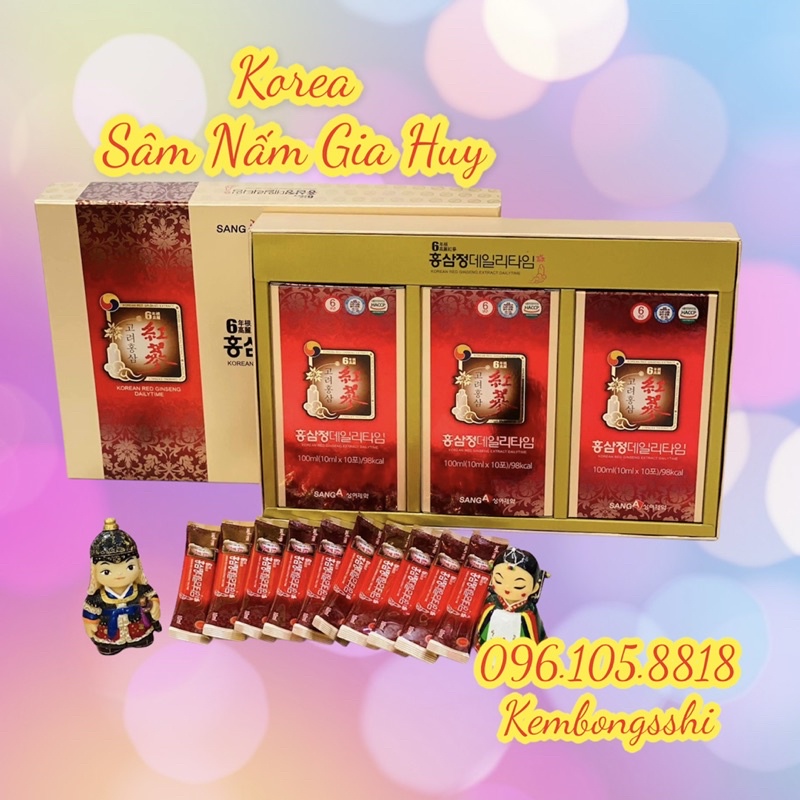 Nước Hồng Sâm Nguyên Chất SANGA Người Lớn Hàn Quốc