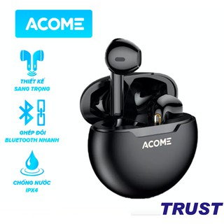 Tai Nghe Không Dây ACOME Airdots T2 Bluetooth 5.0 TWS Semi In-Ear Chống Nước IPX4, Play time 18h
