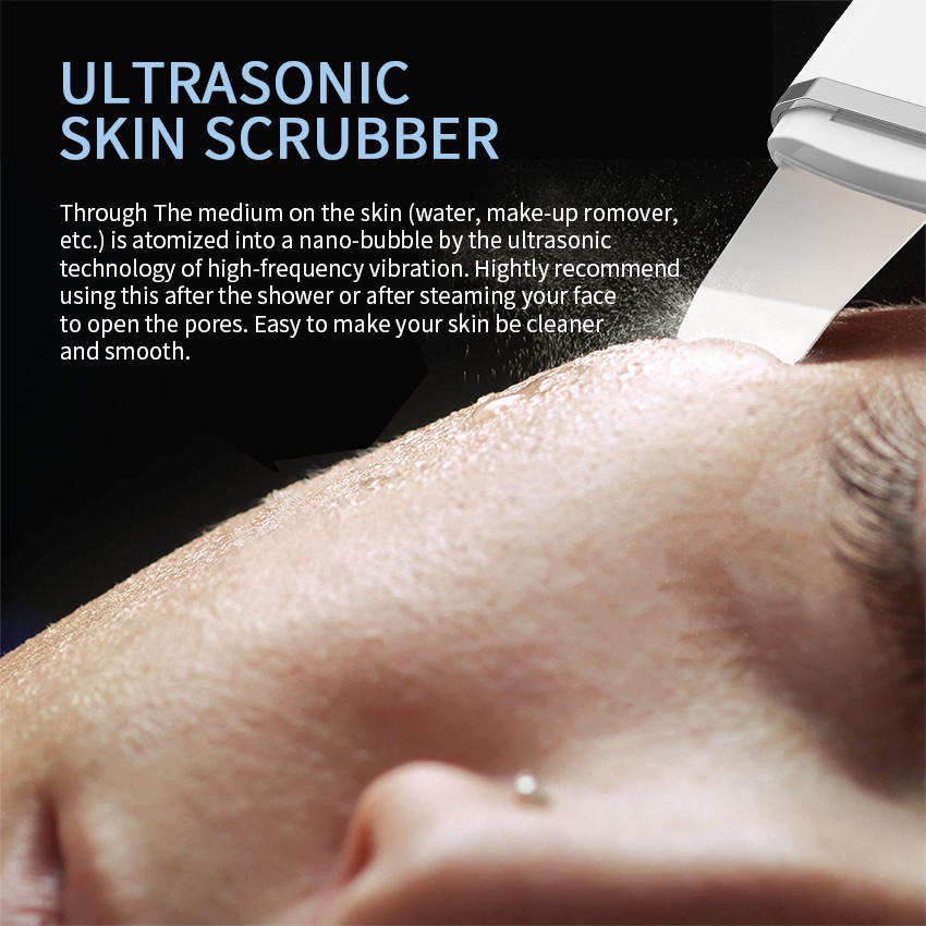 Máy Chăm Sóc Da ANLAN Sử Dụng Sóng Siêu Âm Làm Sạch Massage Với Liệu Pháp Ánh Sáng Đỏ Và Xanh Dương