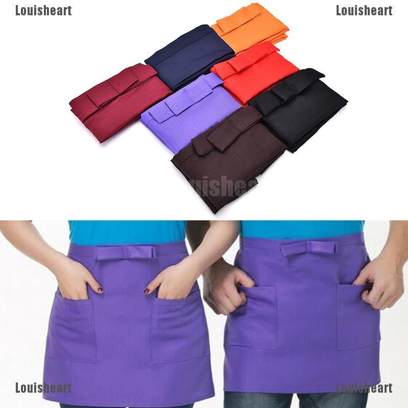 Tạp Dề Ngắn Vải Cotton Cho Nhân Viên Phục Vụ Quán Cà Phê