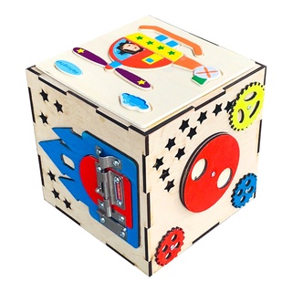Hộp Đồ Chơi Kết Hợp Nhiều Kỹ Năng Busy Cube Cho Bé Phát Triền Trí Tuệ Toàn Diện