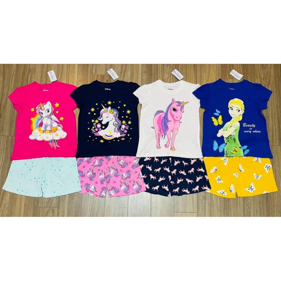 Bộ cộc tay cotton disney RIO chất cotton thấm hút mồ hôi, hàng có sẵn kèm ảnh thật, video