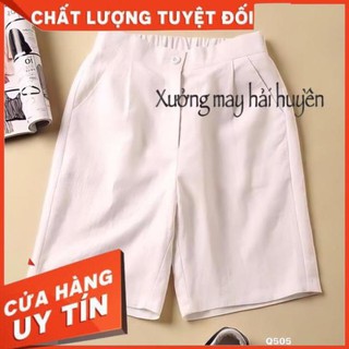 Quần Sóc Đũi Khuy Cao Cấp ( Kèm ảnh thật và Video)