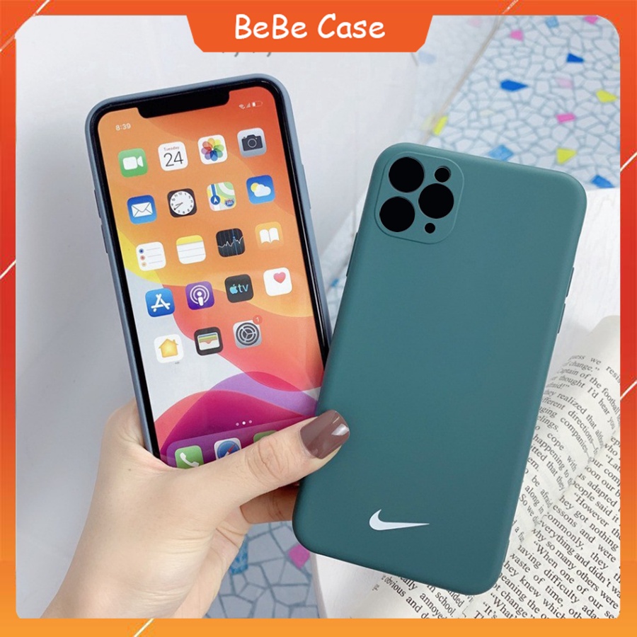 Ốp iPhone 11/ 11Pro/ 11Pro Max LOGO Nike Full viền đáy