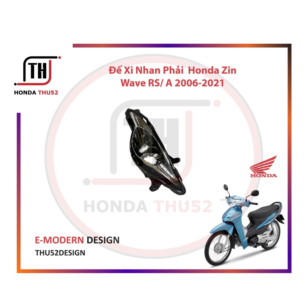 Nắp Chụp Chóa Đèn Xi Nhan Trước Wave RS Wave A 2006 -2021 Honda Zin