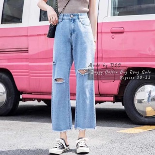 30-33 quần jean ống suông bigsize