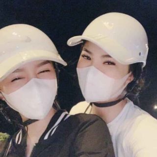 (banoi124) (freeship) com bo khẩu trang vải chống bụi