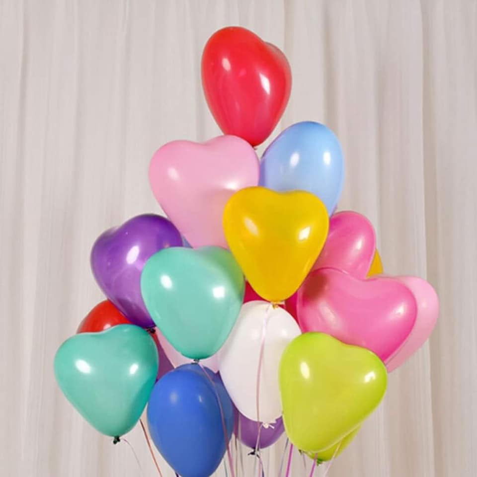 Bong Bóng Trái Tim Thái Lan Size 10", Bóng Trái Tim Trang Trí Sự Kiện, Party, Anniversary, Sinh Nhật