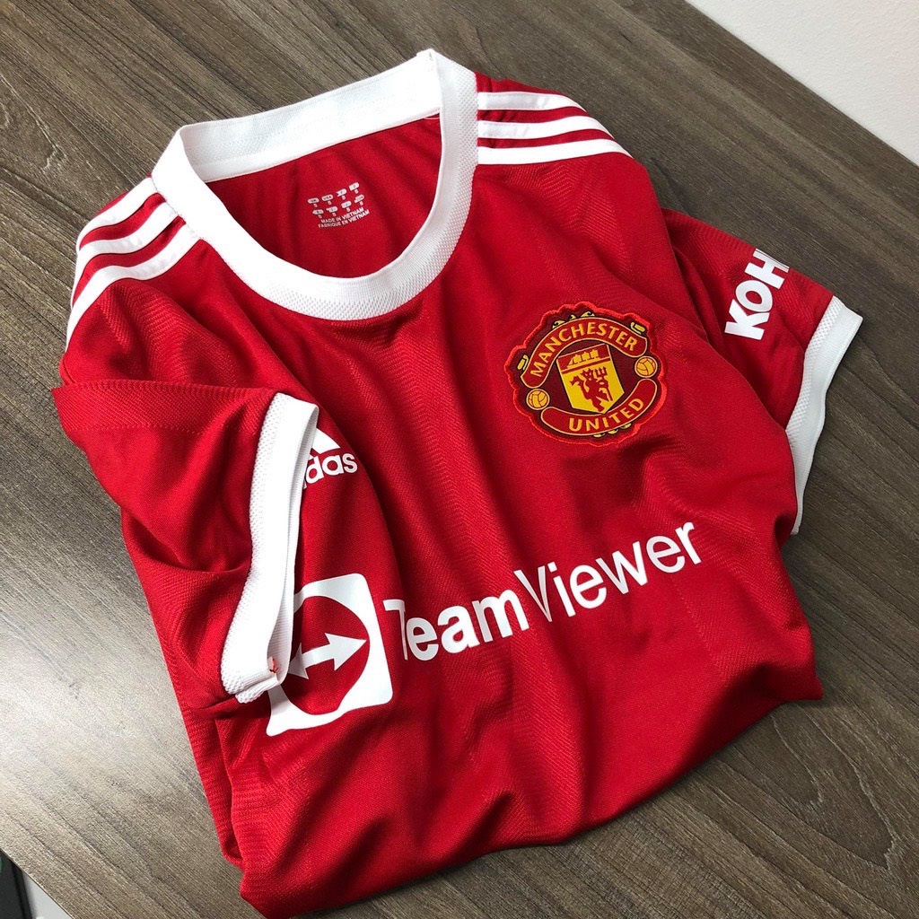 Bộ quần áo thể thao,áo bóng đá,đá banh CLB Manchester United/Áo Bóng Đá MU TẬP MỚI (bản Team Viewer) 21/22 vải gai Thái.