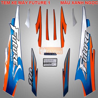 Tem xe Future, Decal xe Future 1 dán dàn áo xe mày XANH NGỌC