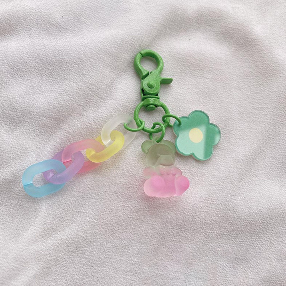 Vỏ Bảo Vệ Hộp Đựng Tai Nghe Airpods Màu Kẹo Kèm Móc Khóa Hình Gấu Dễ Thương