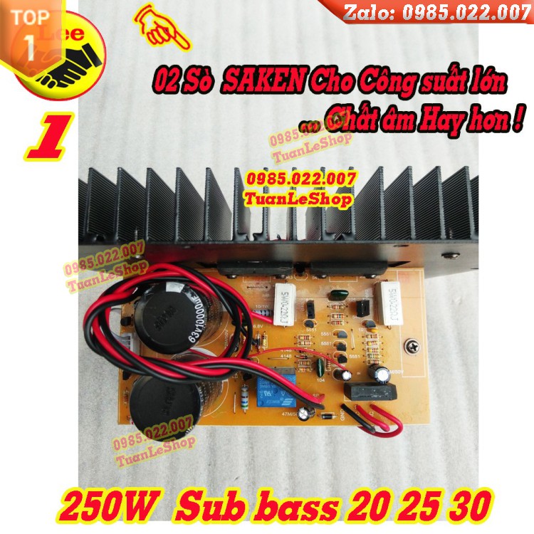 MẠCH CÔNG SUẤT LOA SUB - LOA SIÊU TRẦM JB - 2 SÒ SANKEN