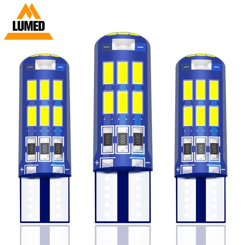Đèn Led T10 W5W 192 168 15 4014 LEDs Gắn Biển Số Xe Hơi Chuyên Dụng